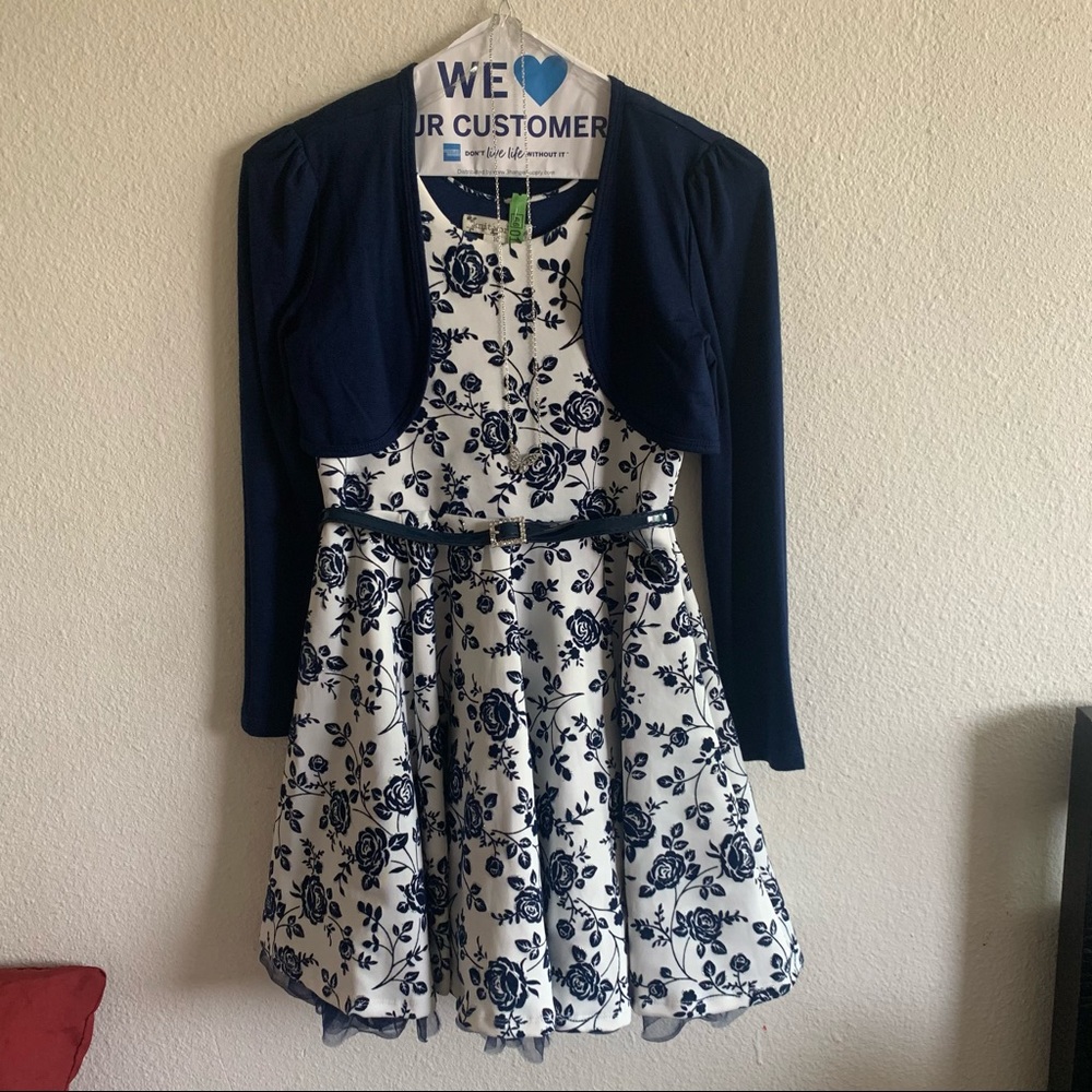 Girls Blue Ross Dress sz 10